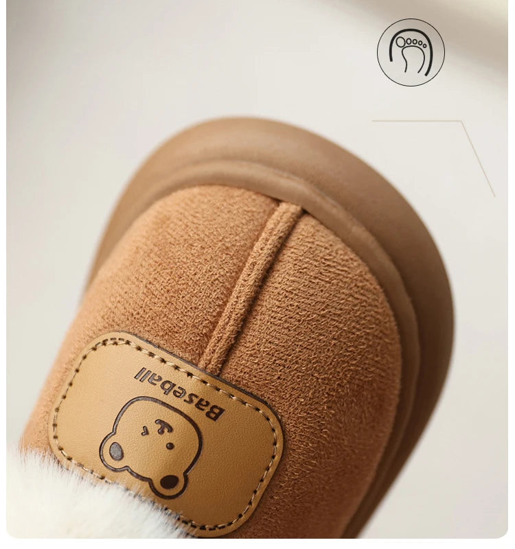 Chaussures d’hiver bambins mignonnes – Bottes neige chaudes en peluche