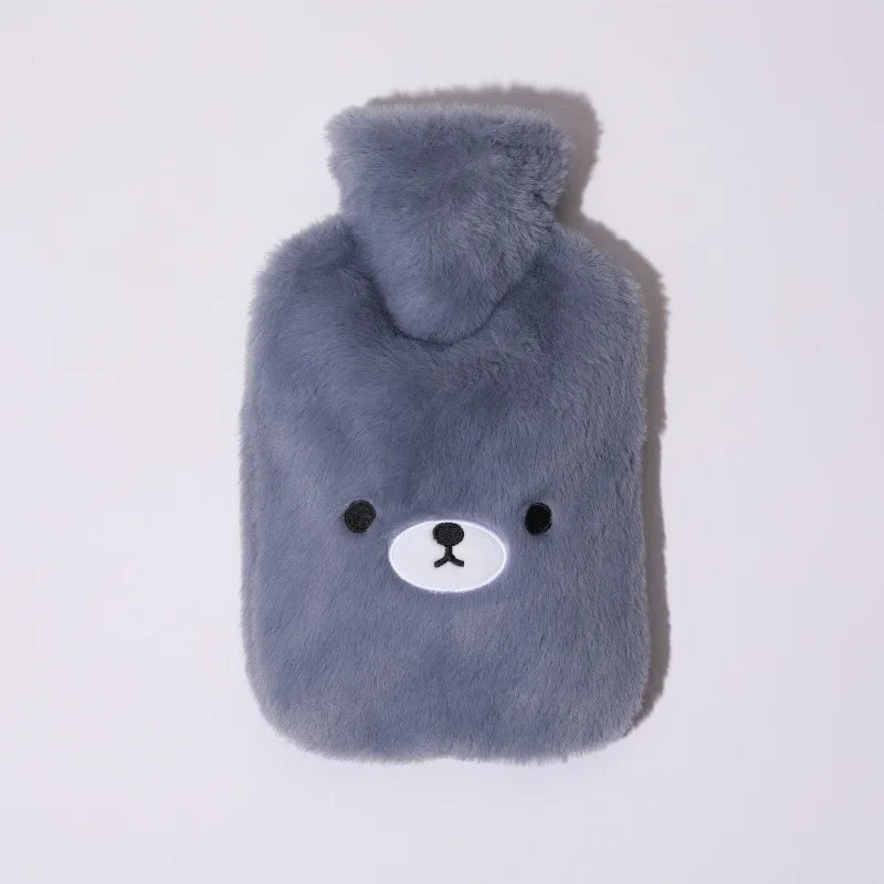 Bouillotte à eau 1000mL - Tête d'ourson mignon pour adulte et enfant