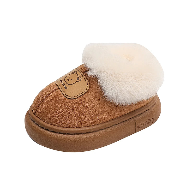 Chaussures d’hiver bambins mignonnes – Bottes neige chaudes en peluche