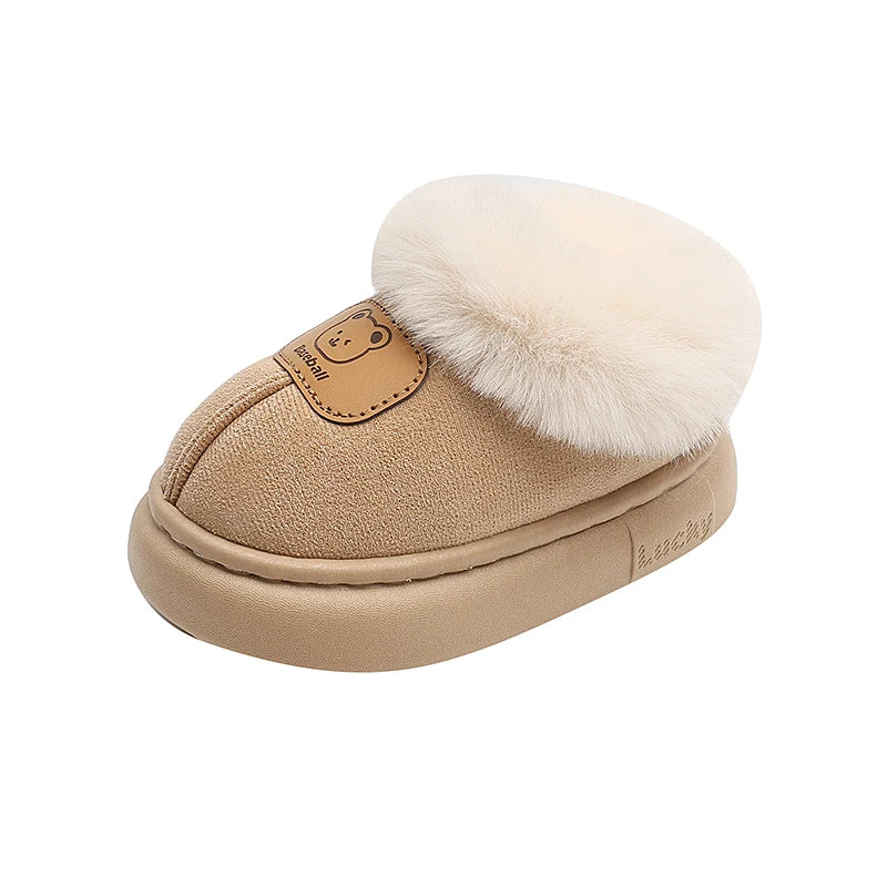 Chaussures d’hiver bambins mignonnes – Bottes neige chaudes en peluche