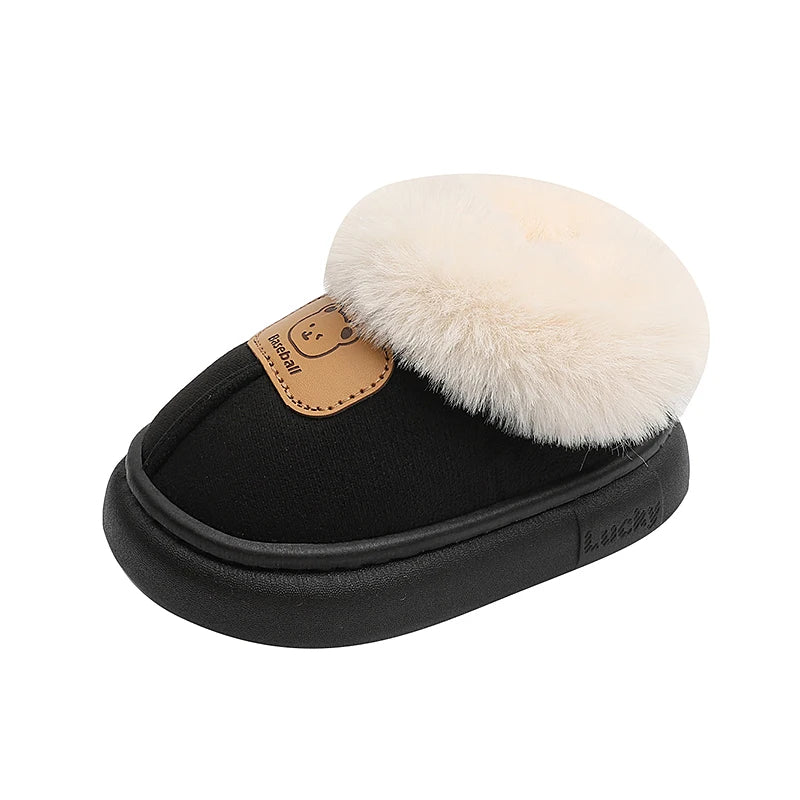 Chaussures d’hiver bambins mignonnes – Bottes neige chaudes en peluche